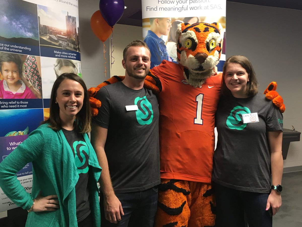 Emily Forney (@emilyjforney) on Twitter photo Had a great time recruiting some <a href="/ClemsonUniv/">Clemson University</a> #tigers for <a href="/SASsoftware/">SAS Software</a> at <a href="/ClemsonCCPD/">Clemson CCPD</a> career fair! #gotigers #ILoveSAS Had a great time recruiting some <a href="/ClemsonUniv/">Clemson University</a> #tigers for <a href="/SASsoftware/">SAS Software</a> at <a href="/ClemsonCCPD/">Clemson CCPD</a> career fair! #gotigers #ILoveSAS
