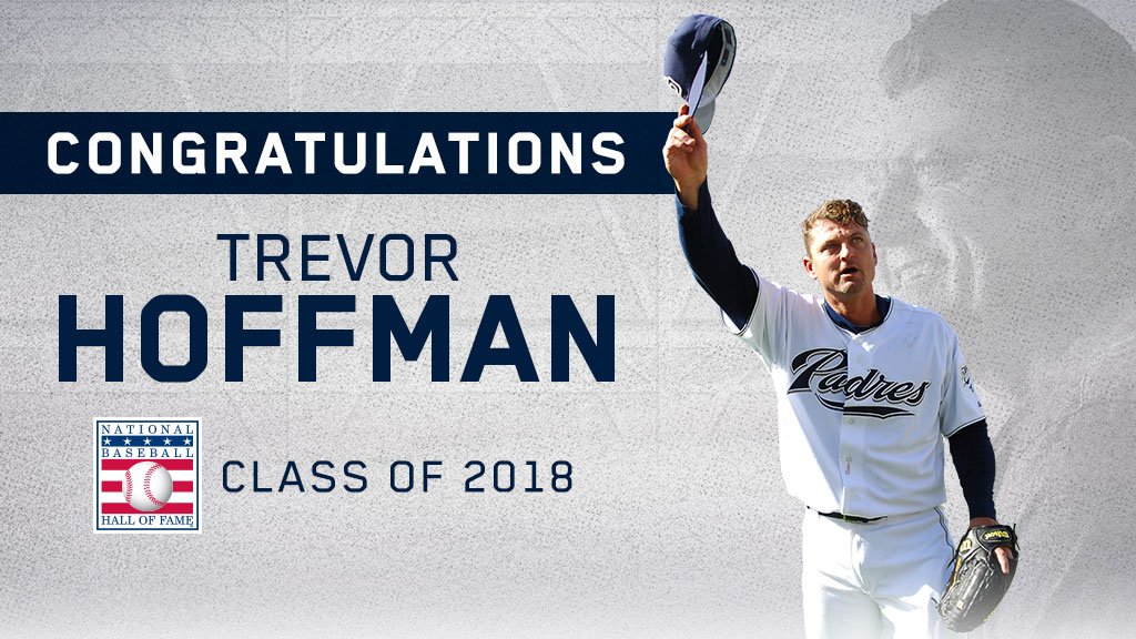 It’s Trevor’s Time! 

Congratulations Trevor Hoffman on your election to the National Baseball Hall of Fame #HOFfman