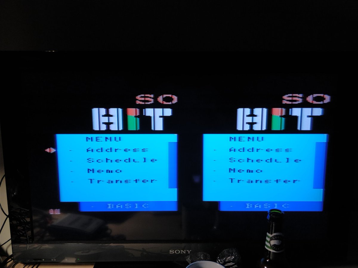 ardavey's tweet image. Well this is extremely disappointing.

First pic should say &quot;Copyright 1983 by Microsoft&quot;.

#MSX #HitBit #OldComputerProblems