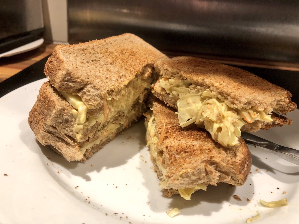 Farmer Tom 🧢 🇺🇦 (@farmer_tom_uk) on Twitter photo Tonight’s cheddar & coronation slaw toasted sarnie treat after a late finish <a href="/northantsyfc/">Northants YFC</a> speaking championships judging the debating teams. Well done to all from <a href="/GrendonYFC/">Grendon YFC</a>, Towcester YFC, and especially to winners <a href="/Kelmarshyfc/">Kelmarsh YFC</a>. Thanks also <a href="/OundleYF/">Oundle Young Farmers</a> for inviting me! <a href="/NFYFC/">NFYFC</a> Tonight’s cheddar & coronation slaw toasted sarnie treat after a late finish <a href="/northantsyfc/">Northants YFC</a> speaking championships judging the debating teams. Well done to all from <a href="/GrendonYFC/">Grendon YFC</a>, Towcester YFC, and especially to winners <a href="/Kelmarshyfc/">Kelmarsh YFC</a>. Thanks also <a href="/OundleYF/">Oundle Young Farmers</a> for inviting me! <a href="/NFYFC/">NFYFC</a>
