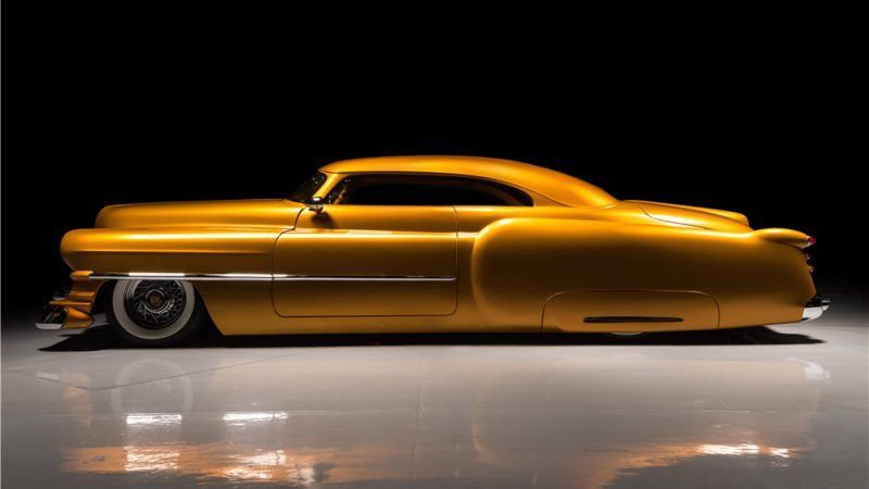 GoliathAuto's tweet photo. The golden 51 Caddy was a thing of beauty....

#BarrettJackson 

2019 Mustang Bullitt, log car, hot tub on wheels: Barrett-Jackson auction highlights https://t.co/5wNYBUNOuu https://t.co/GHxa2d4cob https://t.co/4e3TYmyT8f