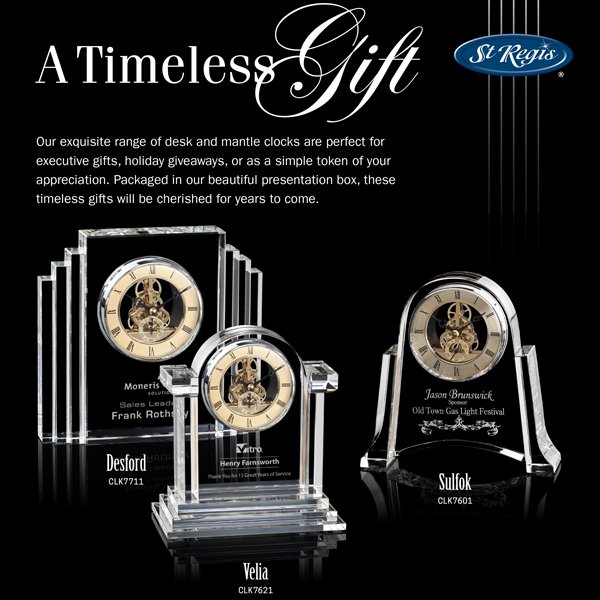 StRegisCrystal's tweet photo. Timeless, optical crystal clocks with beautiful golden skeleton centers. Browse clocks here >> https://t.co/7ZwWGFL7Ac https://t.co/OE5W2BqybO
