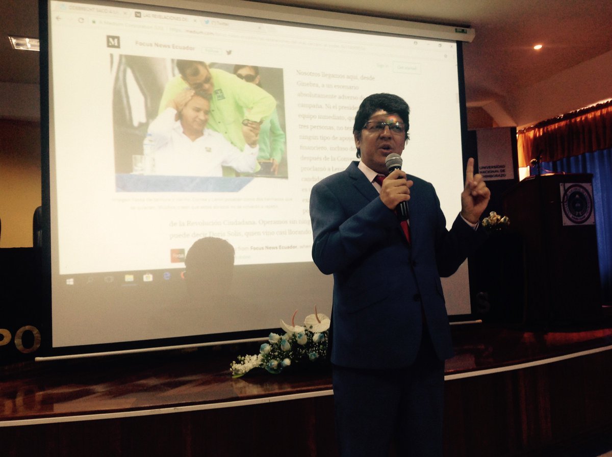 e_unach's tweet photo. La primera jornada del XIV Seminario Internacional Eugenio Espejo #SemEugEsp contó con las ponencias de Mariana Neira, de Fundamedios, y Marlon Puertas, de Focus. La inauguración estuvo a cargo del rector de la UNACH, Nicolás Samaniego, y autoridades de la Facultad y la carrera. https://t.co/u1PM2lHtHo