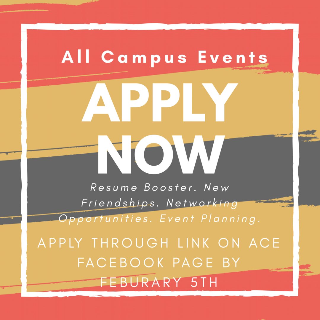 UTKACE's tweet image. Apply for ACE now through Feb. 5th!
utk.campuslabs.com/engage/submitt…