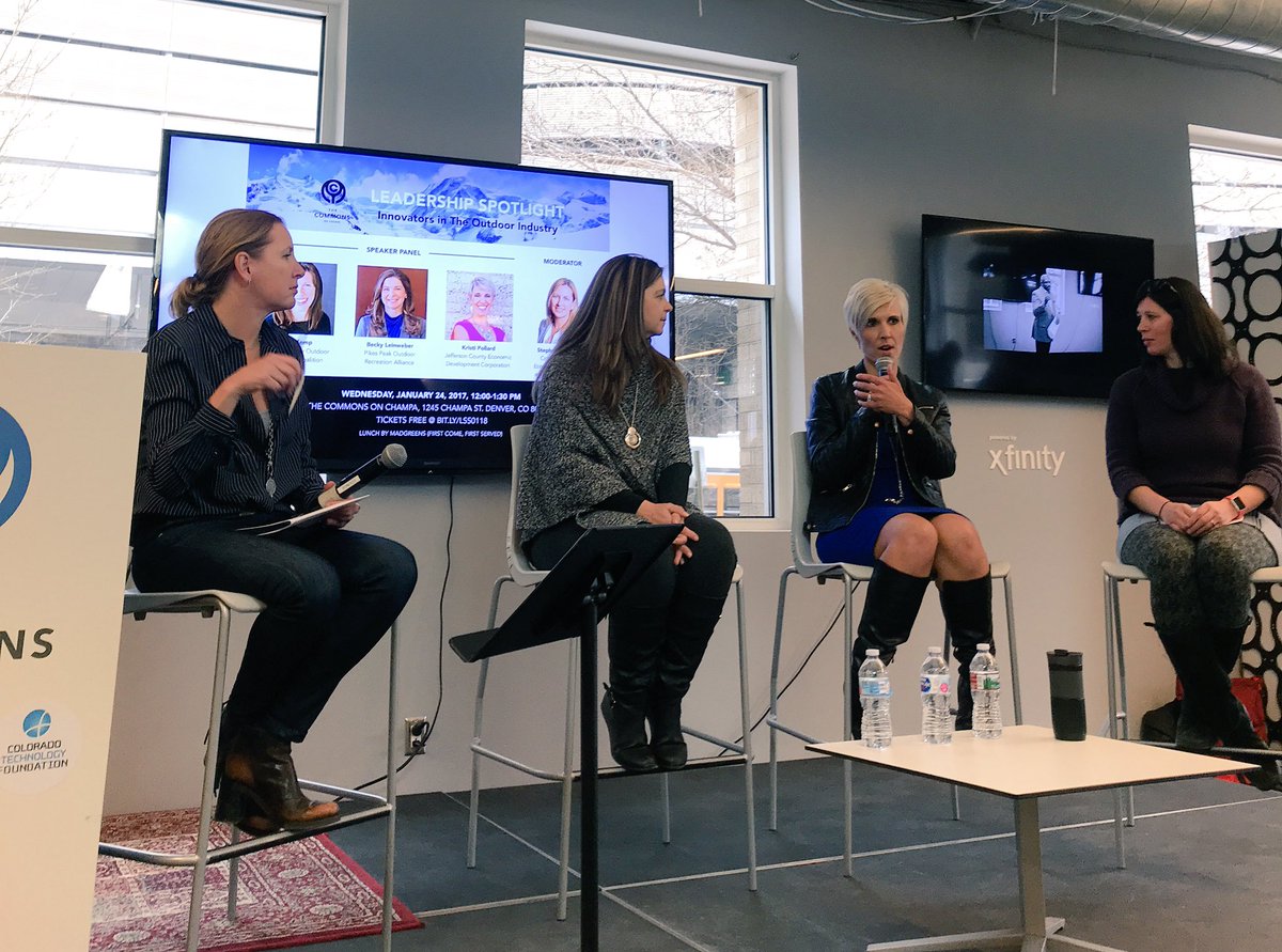 commonsonchampa's tweet photo. “The Outdoor Rec Industry truly is a beautiful intersection of passion and economic development” - Stephanie Copeland #wotr #commonsdenver https://t.co/iSkZAiMvof