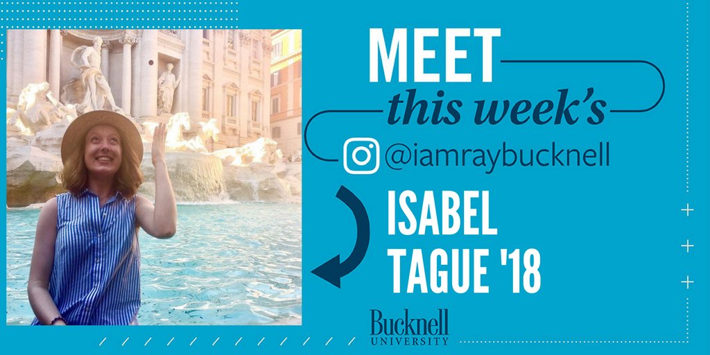 BucknellU's tweet photo. Follow @iamraybucknell on Instagram this week as Isabel Tague '18 shares her very musical life at #Bucknell. https://t.co/xCPlcGXXDg