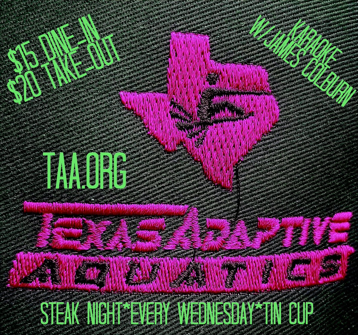 jcorymac's tweet photo. Remember.....YOU don't have to cook this evening! 
Join us for bone-in ribeyes!
#TexasAdaptiveAquatics #TinCupSportsBarAndGrill https://t.co/kRERyoP9mV