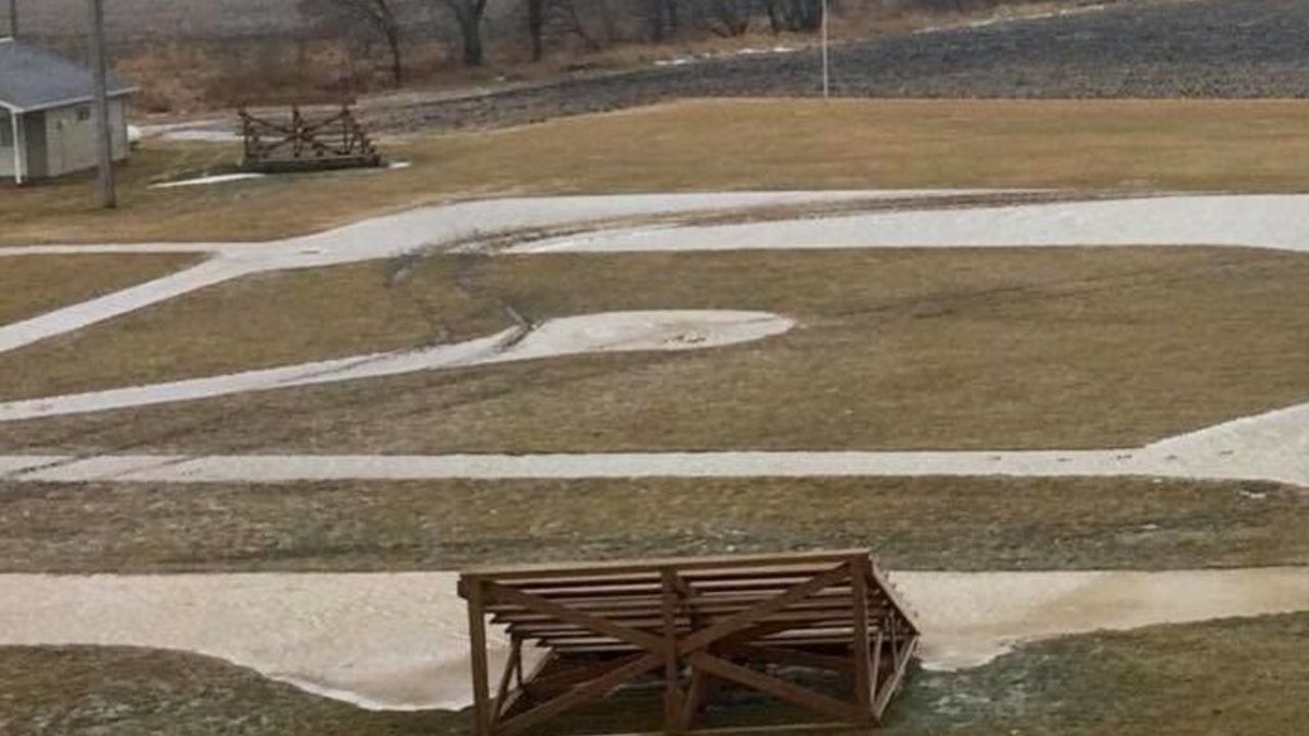 theScoreMLB's tweet photo. Iowa's 'Field of Dreams' diamond badly damaged https://t.co/4kCZK1WeFD https://t.co/jtkcrbbkKY