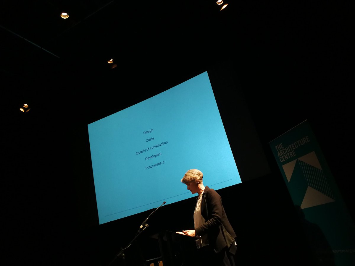 marks_jodie's tweet photo. Sarah Wigglesworth on challenges to good design and innovation, including: price, cost and inertia in housing industry. @ArchCentre @uwearch #housing https://t.co/feNMvDsXYA