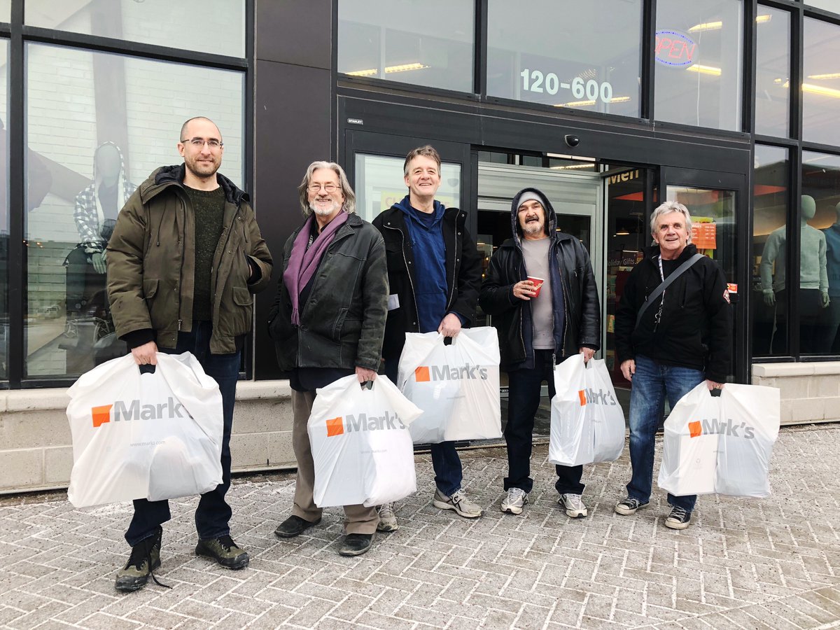 MainStProject's tweet photo. Today we did the men’s fitting for the @runwaytochange and it was so fun! Huge thanks to @MarksCanada for generously donating the outfits for all the guys walking the runway on February 10!   #mspbuildingstability #winnipeg #manitoba #bethechange #wellworn https://t.co/ezvAC4MoRV