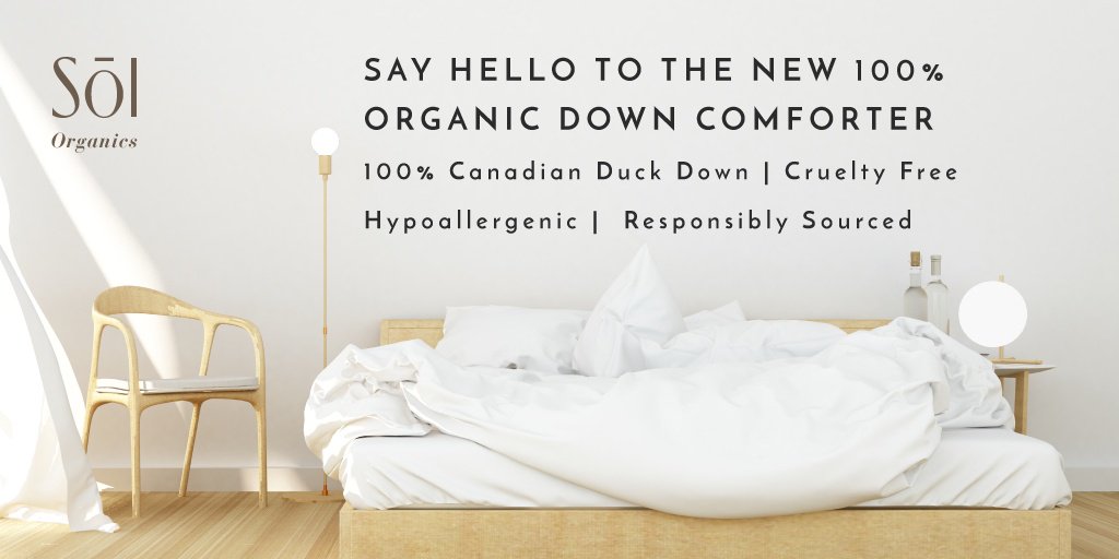 Ready to upgrade your sleep? Check-out our NEW #downcomforter. Warm, fluffy, lightweight, #ethicallysourced &amp; wrapped in our 100% #organiccotton. What more could you ask for?  hubs.ly/H09MtZM0 #Ethical #sustainable #organic #crueltyfree #organicbedroom #organicbedding