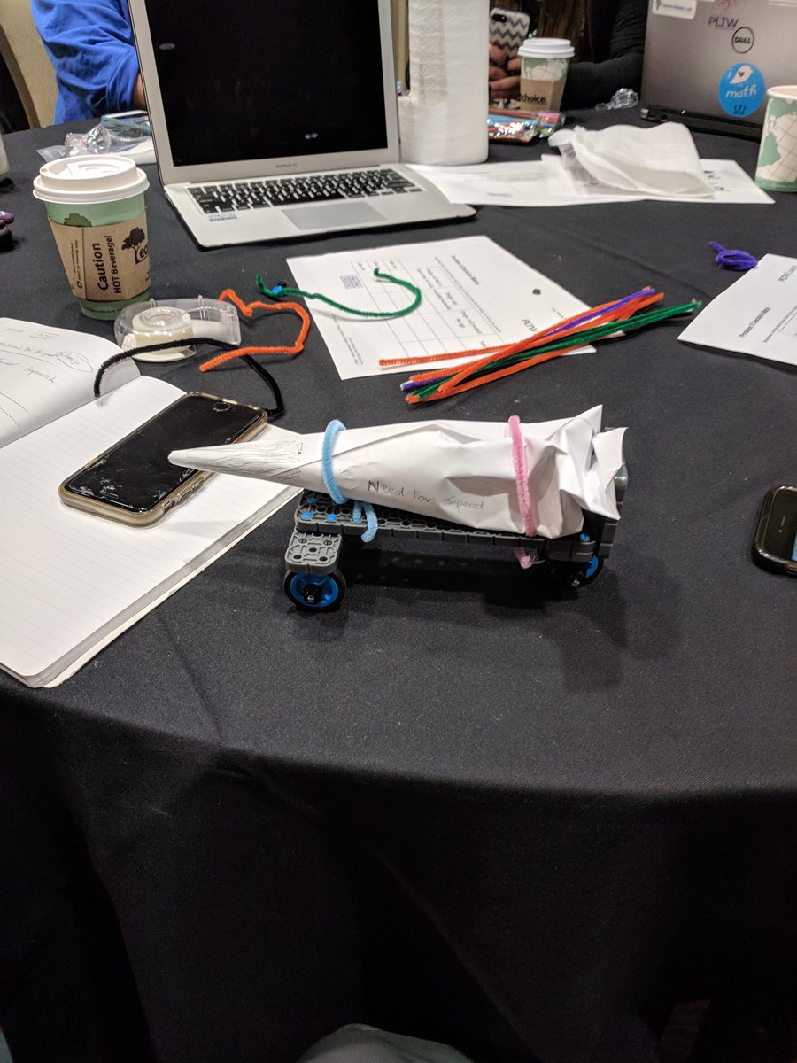 STEMCORNER's tweet photo. Presenting at the CA PLTW conference! Teachers building and designing a restraint vehicle using #vexkit #PLTWCA #pusdpltw https://t.co/UekAa6wJS4
