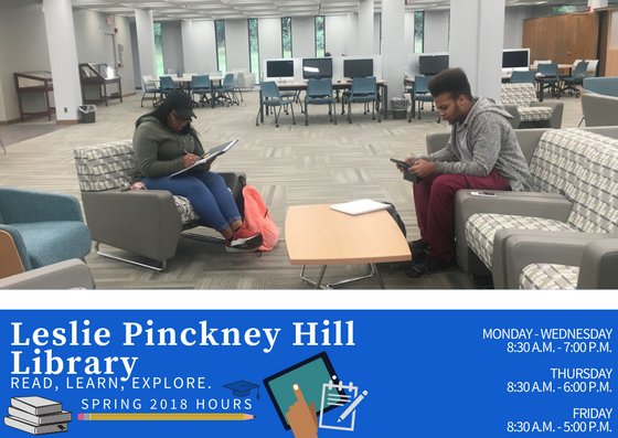 CheyneyUniv's tweet photo. #CU: Looking to get your study on? Check out the spring 2018 LP Hill Library hours, beginning next week! https://t.co/pWvfopQha8