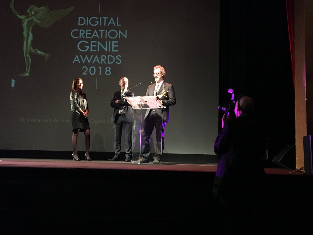 #PIDS2018 Génie des meilleurs effets visuels – fiction TV remis à Pierre Buffin – Dominique Vidal - Nicolas Maillard / BUF pour la série télé 
American Gods créée par Bryan Fuller &amp; Michael Green