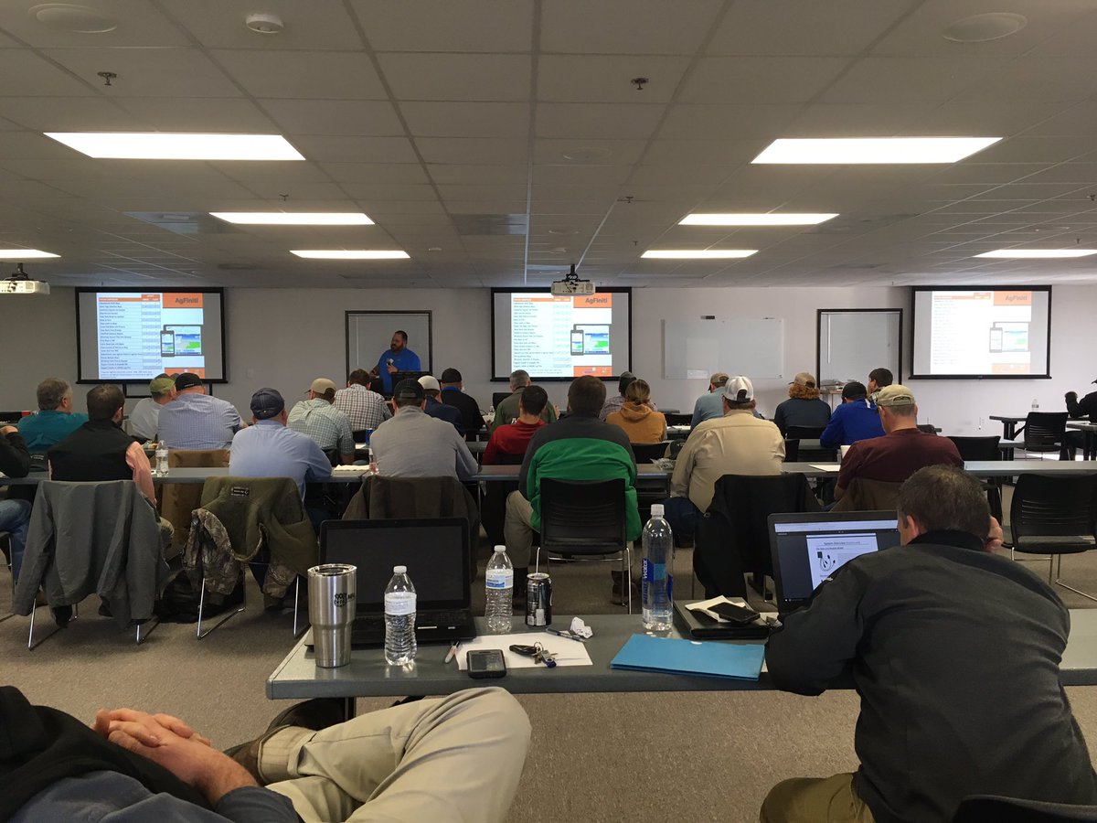 <a href="/ClermontCory/">Cory Clermont</a> discussing new <a href="/AgLeaderTech/">Ag Leader Technology</a> products and features to our <a href="/MFA_PrecisionAg/">MFA Precision</a> team