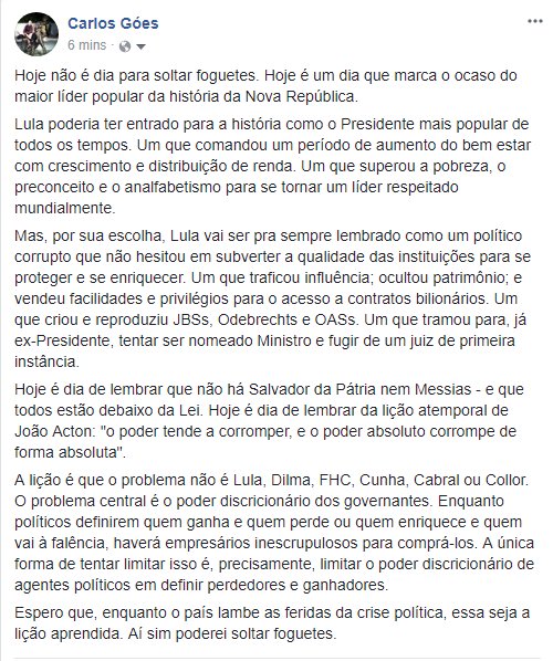 goescarlos's tweet photo. Na outra rede social, explico porque hoje não é dia de soltar foguete. https://t.co/huUqqQjk4X