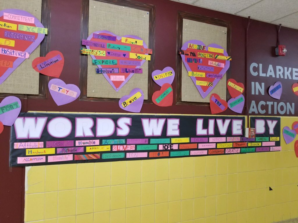 WTClarkeMS's tweet photo. The CMS family-
Words we live by...Words we love❤️
#OneWord #jongordon11
#eastmeadowschools https://t.co/Vc7PvJIOqO