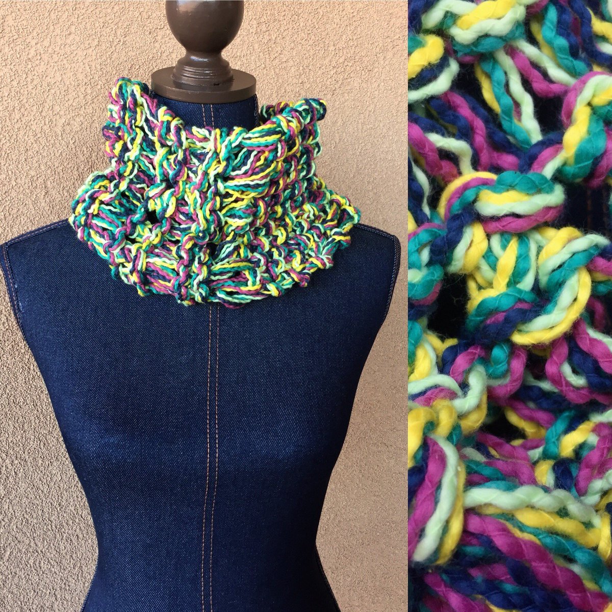 CricketsKnits's tweet photo. Meet "Garden Glory!" A 100% PURE cotton scarf, bursting with all the optimism and cheeriness of springtime blossoms. Perfect for the gardener because stays put even when tending to the flowers. One of a kind. Free US Shipping https://t.co/rJ32nYtPvC
