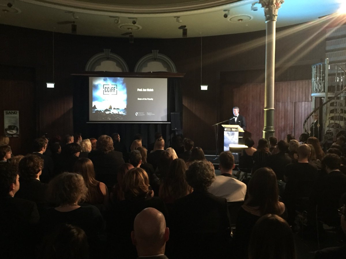 UWTSD's tweet photo. “Swansea can be proud of itself tonight. We’ve laid down a marker to other #film festivals. Swansea is Culture!” Professor Ian Walsh, Dean of @ArtSwansea @SwanseaCouncil @CopperCoastFilm @BAFTACymru #ThatsAWrap! #film #IndustryProfessionals #proud #drivingchange #creativity https://t.co/6So5FP6paS