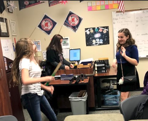 TalonTechPHS's tweet photo. Sarah & Hailie did a netiquette presentation for a Prosper Girl Scout Troop. The girls learned about “oops’’ and “wow” moments, brainstormed a few of their own, acted some out, and ended with getting their Netiquette badges. #TalonTech https://t.co/2xBRUyVZiq