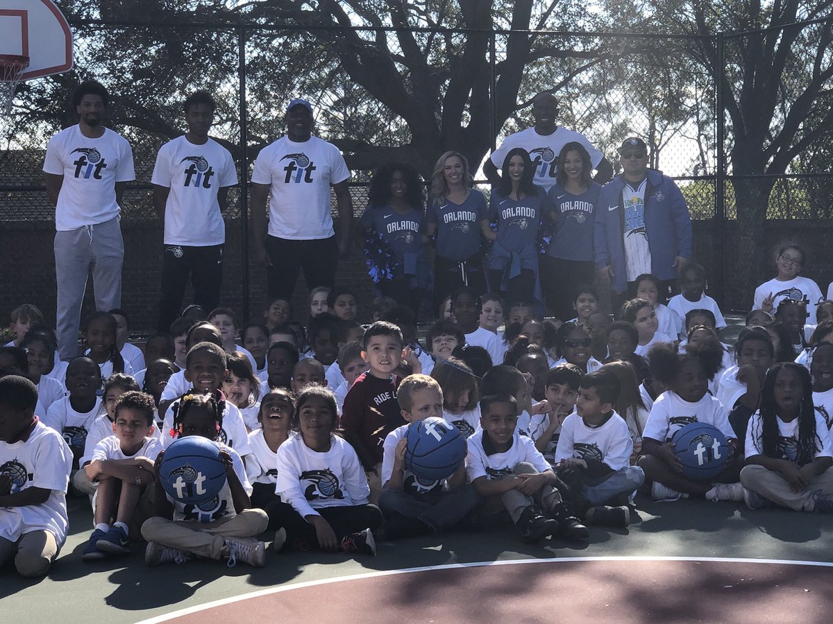 MagicAmbassador's tweet photo. Orlando Magic celebrates NBA FIT Week - Presented UnitedHealth Care with MAGIC Fit Fun Day for 300 students at Kids Community College
@nbacares @OrlandoMagic @Community_Magic @UHC
#NBAFit
#MagicFit
#Magic4weekChallenge
#NBAFitWeek
#NBAcares
#NBA
#OrlandoMagic https://t.co/QFlQc840x5