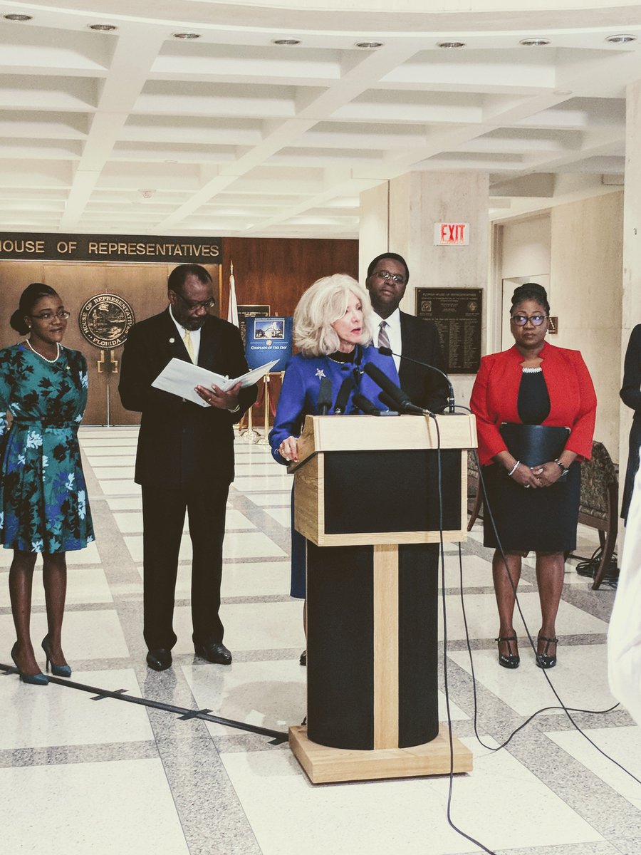 There are many avenues to fight against Human Trafficking but one of the most powerful to be found is in the halls of our Legislature. I stood with @SenatorThurston &amp; Rep. Barrington to promote their good bills.  Every legislator should follow. This is a bipartisan, Florida issue