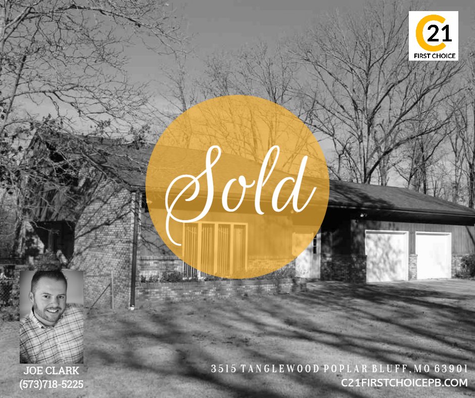 c21FCPB's tweet photo. #thegoldenseal #c21firstchoicepb #sold #realestate #homes #realty #realtor #poplarbluff #missori #poplarbluffrealty #pphighway #joeclark https://t.co/GR89Lx1tlw