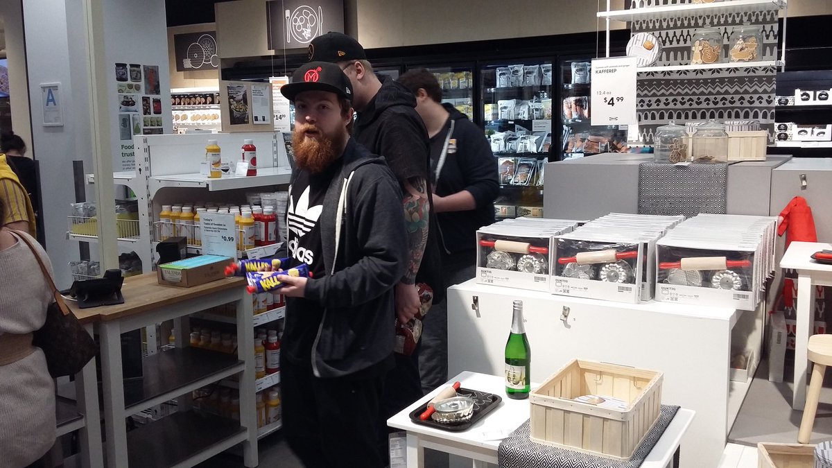 We went to Ikea for lunch and grocery shopping. Sweden in strong in this team 😣