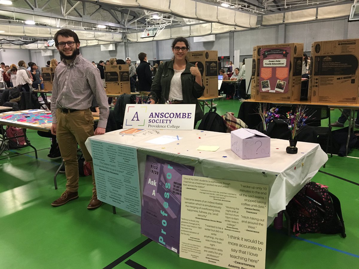 PCAnscombe's tweet image. Don&apos;t forget to stop by the Anscombe Society booth at the Involvement Fair!! 4:00-5:30 today!