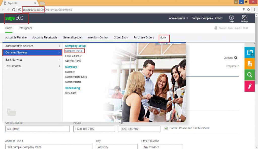 greytrix's tweet photo. New Feature with #Sage300 v2017 Patch 2 for Email Settings on Company Profile https://t.co/2xDjy1pXNT https://t.co/QqOdtdd3dx