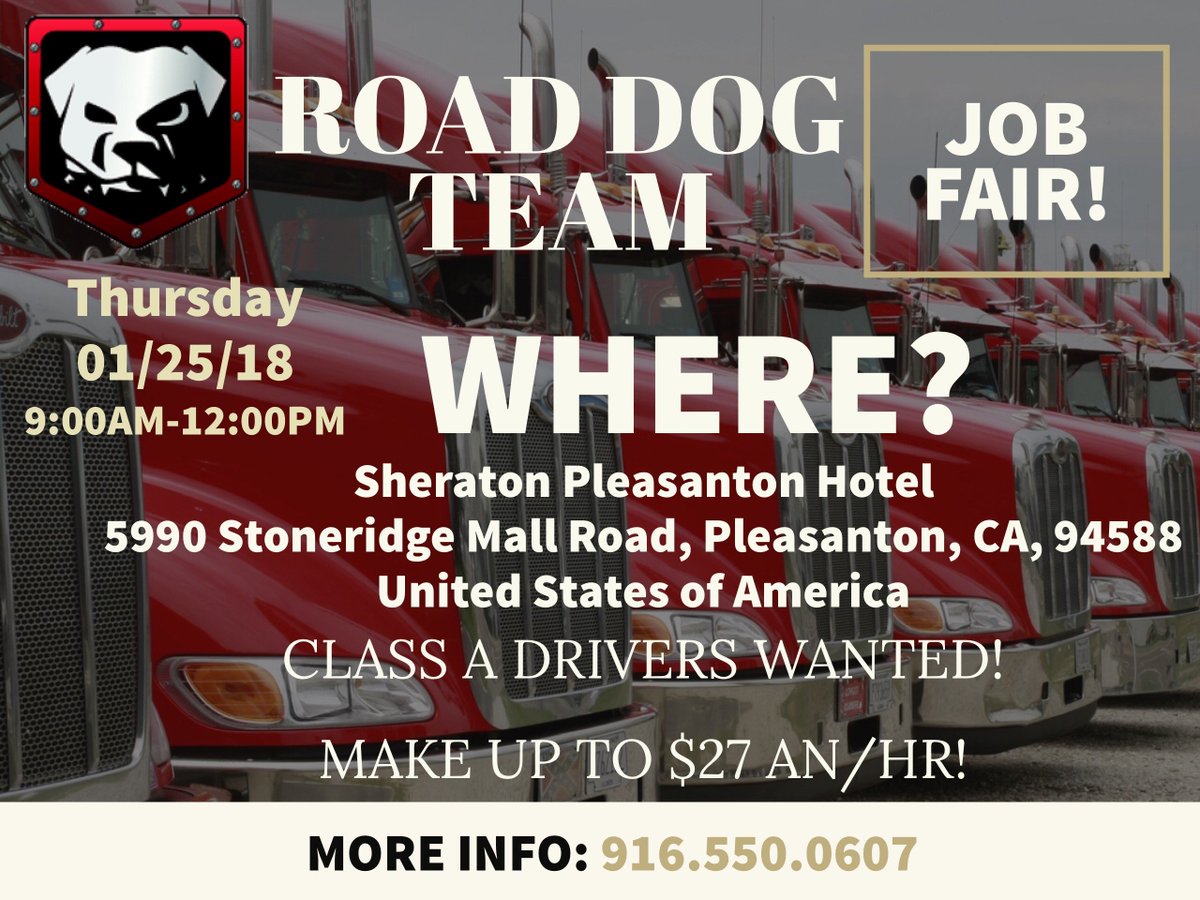 Road Dog Drivers On Twitter Job Fair Hiring Class A - 