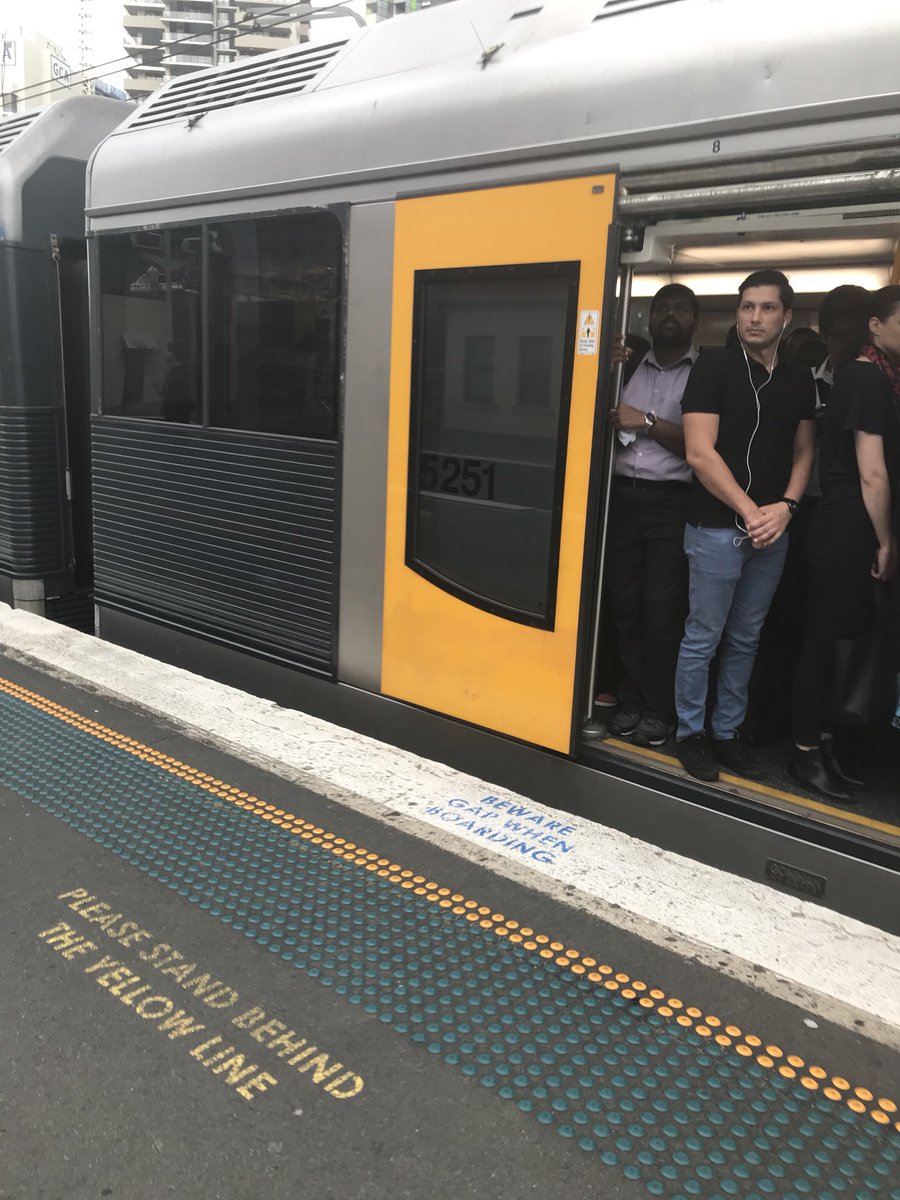 athinamallis's tweet photo. Peak hour at redfern with T1 north Sydney trains #SydneyTrainstrike #sydneytrains #getabus https://t.co/ZLsFH0Gz5v