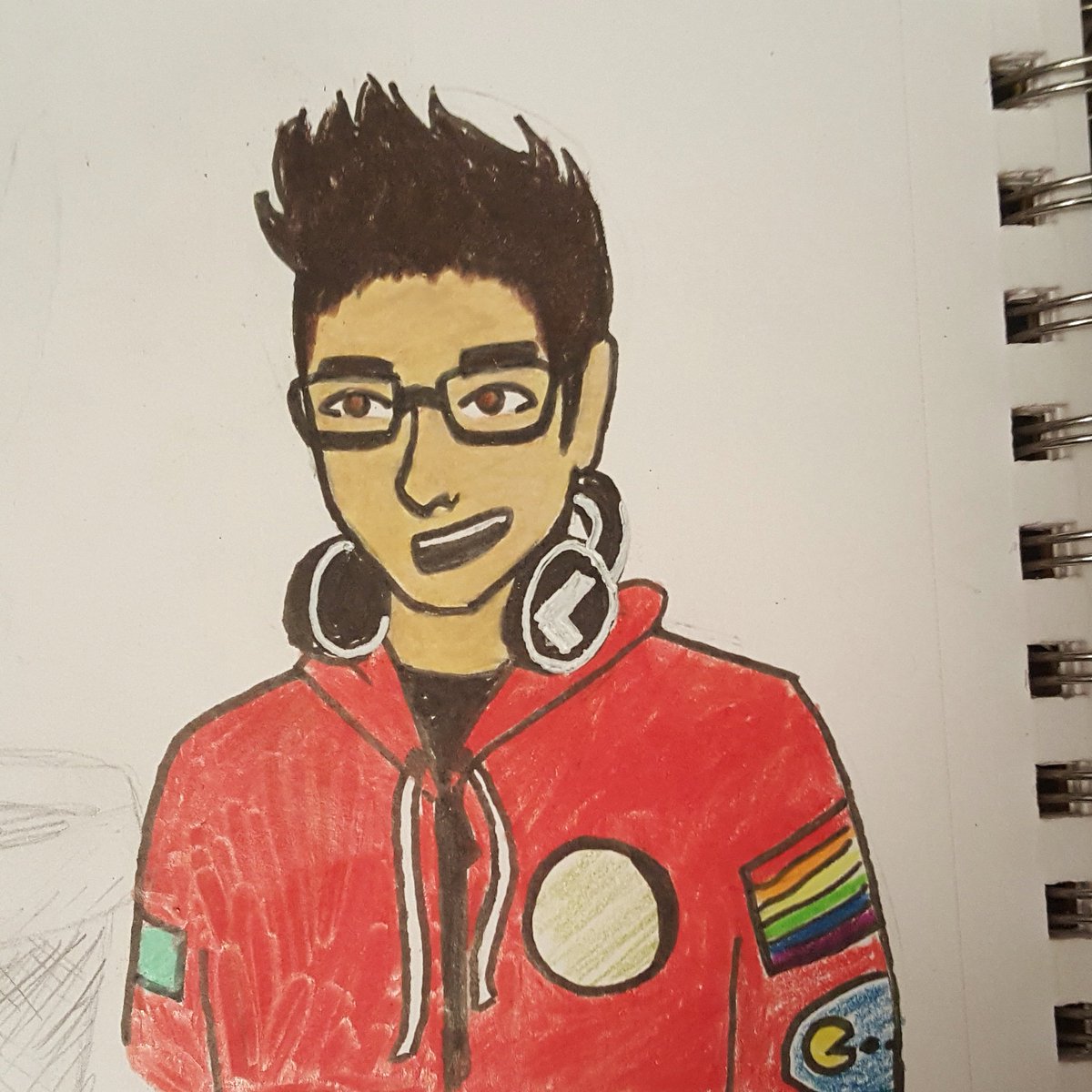 transoctoling's tweet image. Michael Mell sketch #BeMoreChill