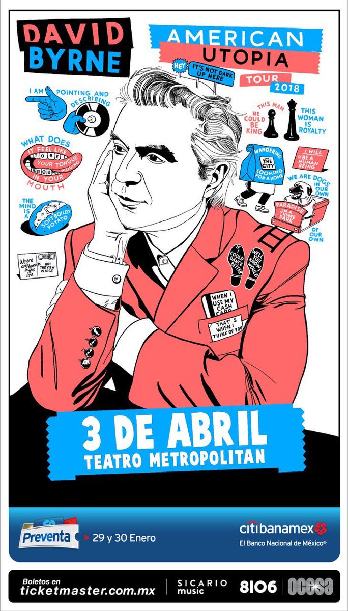 RockNPress's tweet photo. 🚨🚨@DBtodomundo llegará al @TMetropolitanMx el próximo 3 de abril #DavidByrneMx https://t.co/YGYtsL3CDq