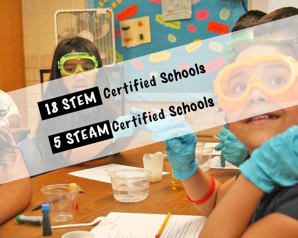 Last year, we had 21 schools become #STEM/#STEAM-certified. This year? We can't wait to see!
