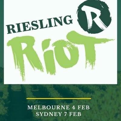 Melbourne and Sydney. We are looking forward to seeing you at the Riesling Riot. Please come and say hello.