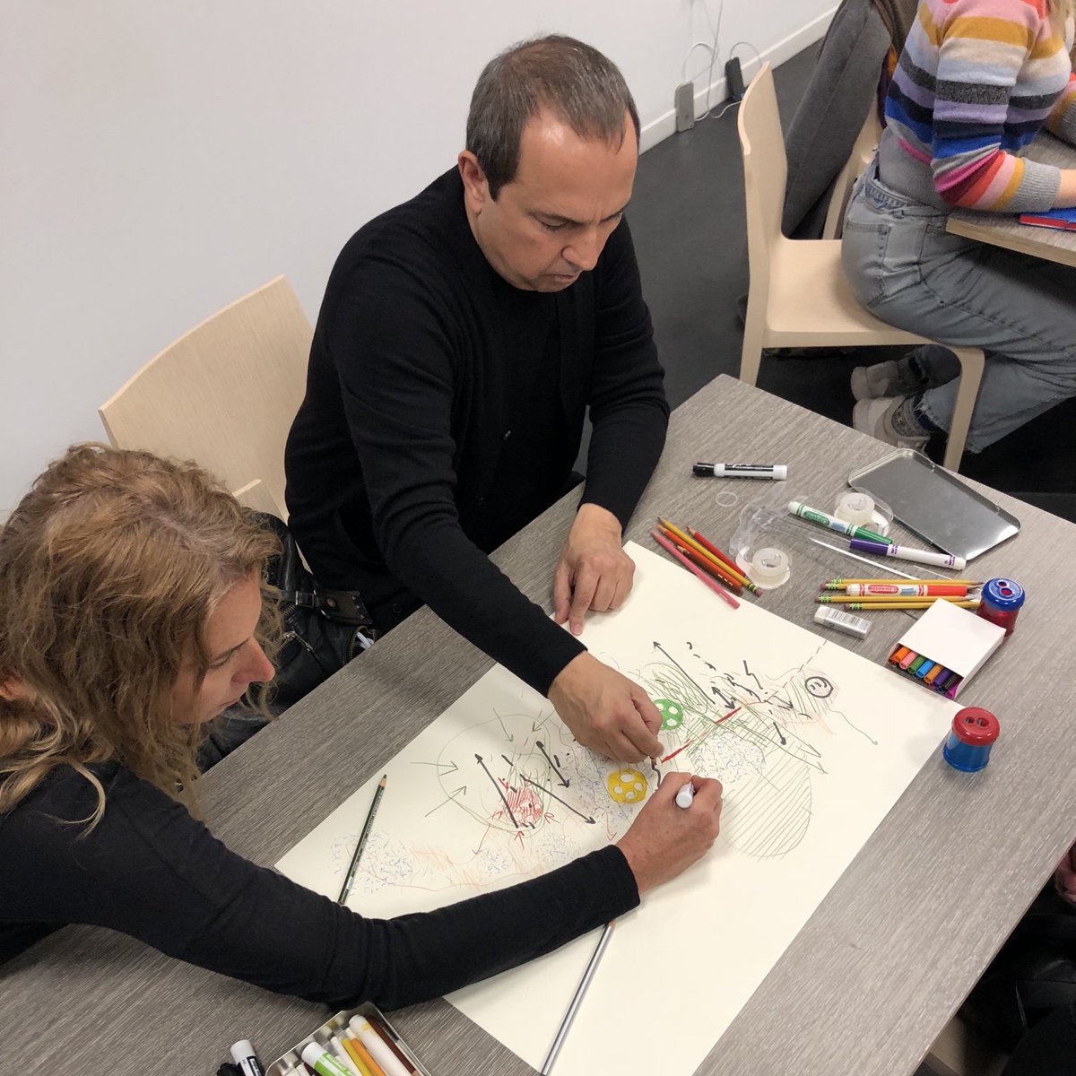 MuseumModernArt's tweet photo. Last weekend, our half-day workshop, "Un-walling Citizenship" led by Teddy Cruz and Fonna Forman, challenged visitors to visualize new ways to co-exist and redefine border zones. 

How would you reimagine the borders we encounter in our daily lives and globally? #CitizensBorders https://t.co/0exO4kMdzj