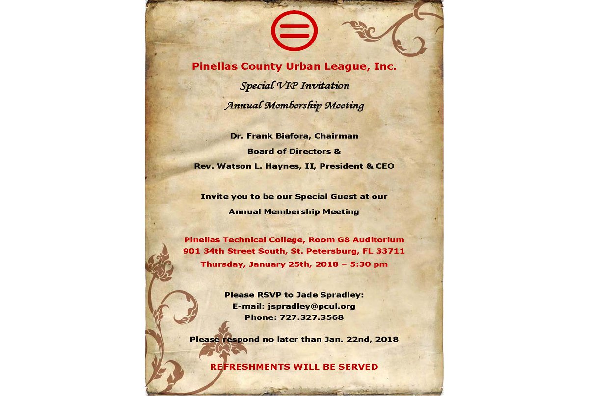 Join us tomorrow evening for our Annual Membership meeting!!