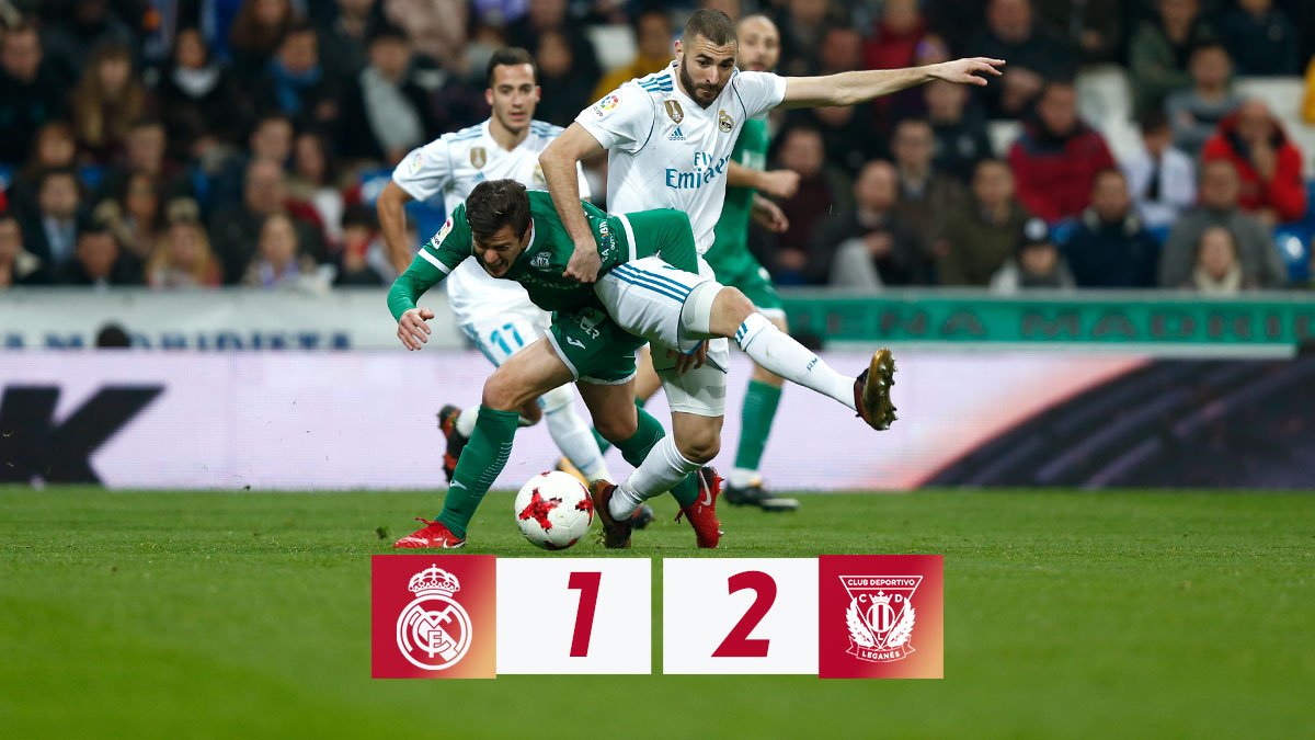 Chấm điểm kết quả Real Madrid 1-2 Leganes