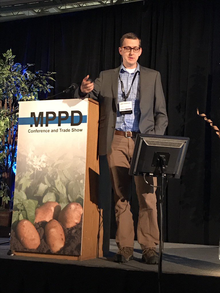 TracySCarnelley's tweet photo. @spudology talking seed at #MPPD2018 https://t.co/hILNNm54ek