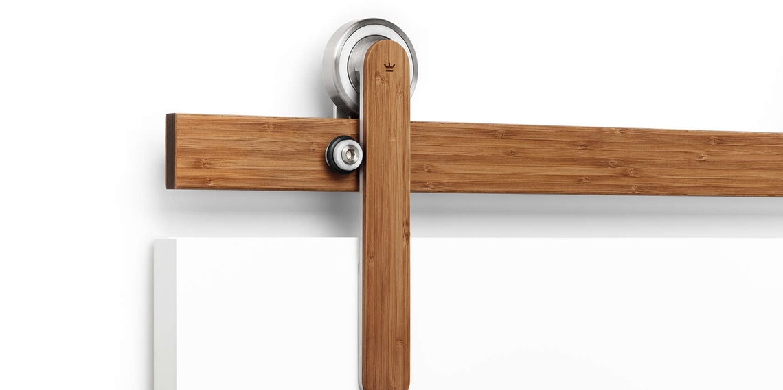 Architizer's tweet photo. These 10 door hardware products make bold statements by offering trolley-bearing seals, trolley stops, and track end caps in accent colors. See more unique barn-door hardware materials: https://t.co/HP1OFbZTUL https://t.co/FmWM6KCx6c