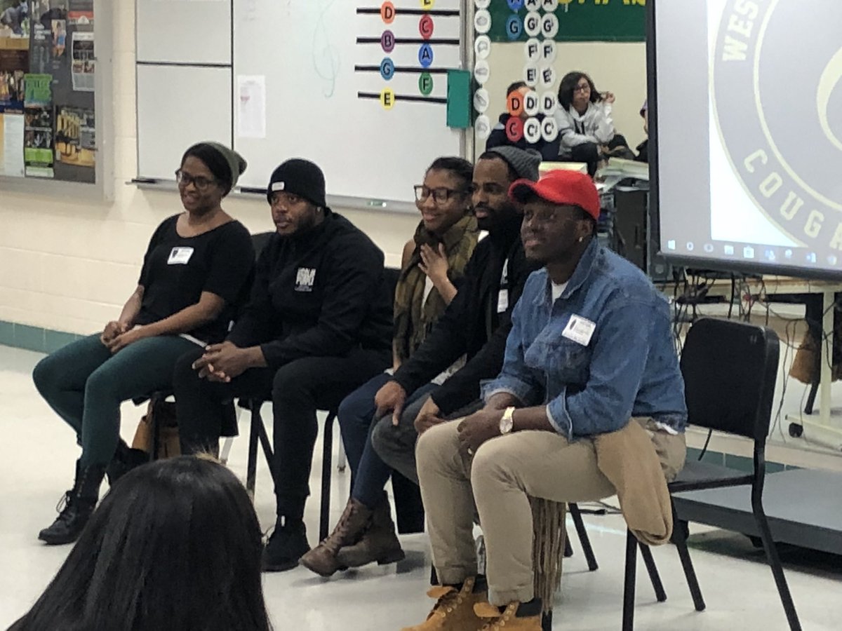 Today was a special day!  The #CougarChoir got to sit down with the cast of <a href="/BwayColorPurple/">The Color Purple</a> and talk about the ins and outs of being a professional performer.  It was a great experience for our kids.  Thanks to <a href="/WilliamsNikisha/">Nikisha Williams</a> for helping make this amazing opportunity happen!