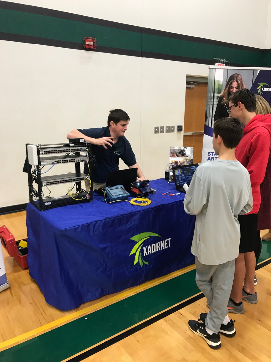 kadirnet_inc's tweet photo. Kadirnet @StilesSpartans had a great time at the career fair! It's always a pleasure meeting our future engineers and network analysts! Thanks to all the teachers (Kevin Miller) and all who participated.  We had a blast! @LeanderISD #1LISD @CCP_LISD @LeanderISD_SSS https://t.co/r4ttGWOSzV