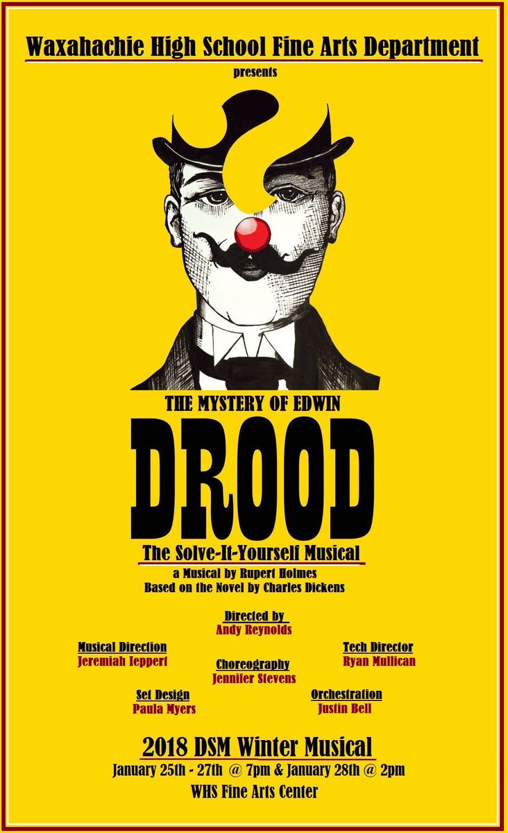 OPENING NIGHT IS TOMORROW!! MARK YOUR CALENDERS AND COME SEE THIS FANTASTIC MUSICAL PRESENTED BY SOME FANTASTIC PEOPLE!!! (DATES ON POSTER)