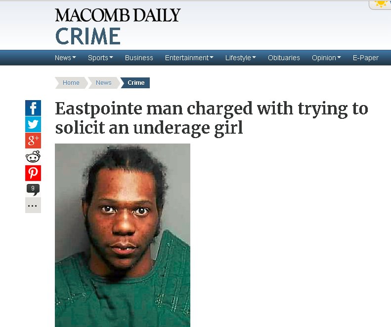 jaimemtz67's tweet photo. Another perp off the streets.  https://t.co/9nYITnWPPQ 
#macombsheriff #internetpredator #childporn #cybersafety #sexcrime #cybercrime #stalker #sexpredator https://t.co/wOtClSXGrD