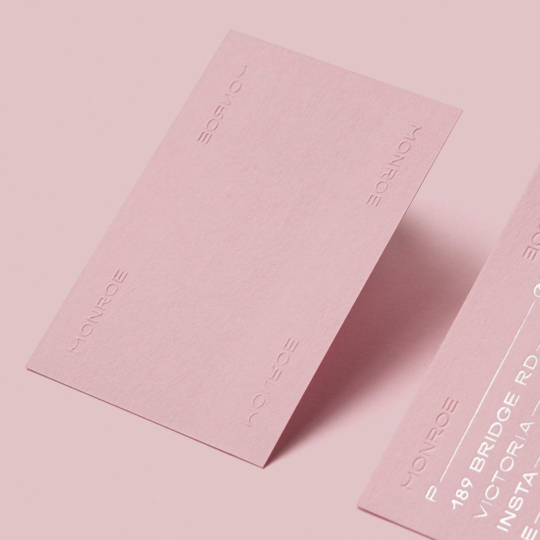 papersourcenz's tweet image. Candy Pink @colorplanpapers cards for MONROE with brand identity by Pop &amp;amp; Pac. Printed by Gunn &amp;amp; Taylor Printers. 📷: @MarkLobo
#Colorplan #ColorplanCandyPink #colouredpaper #CandyPink #print #design