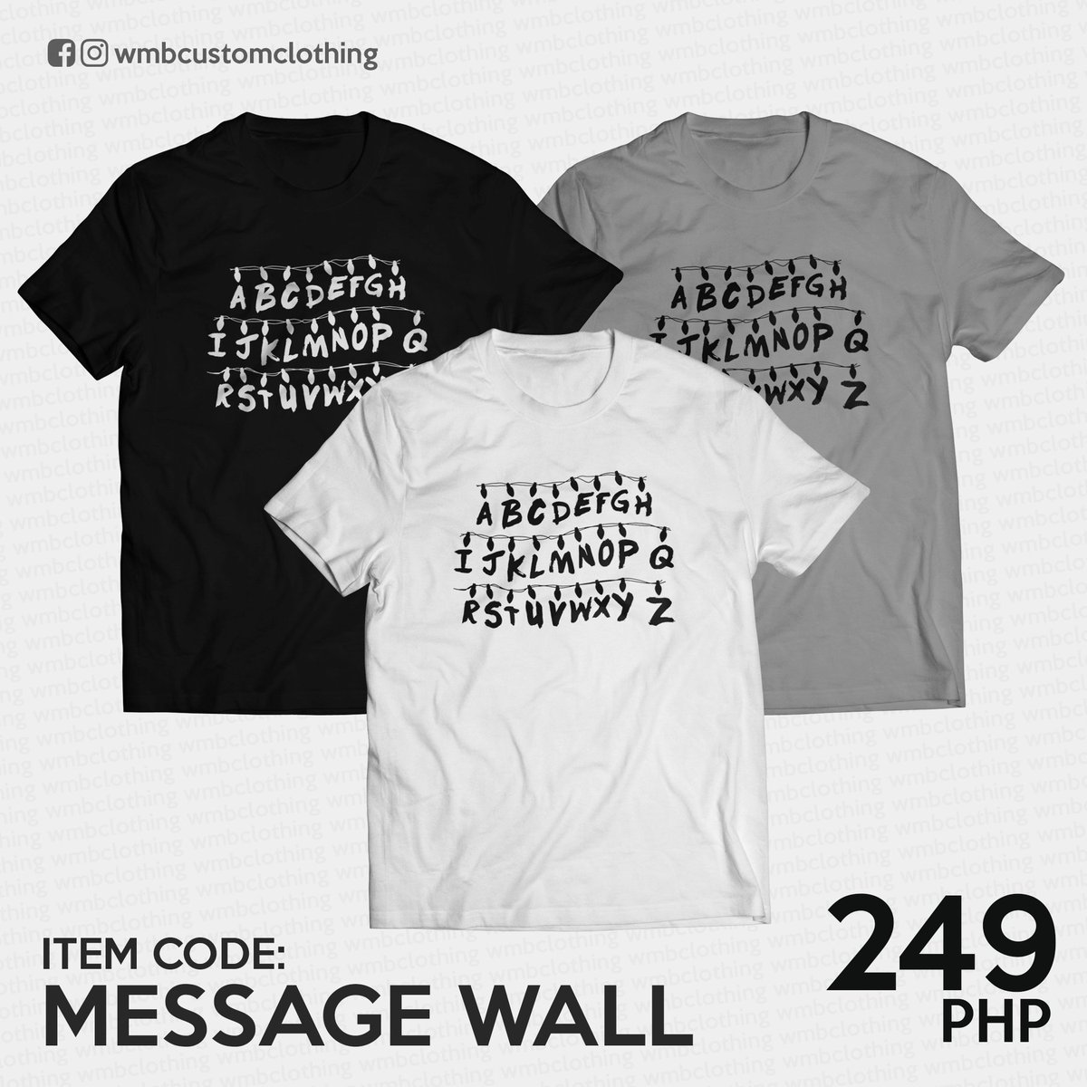 wmbcustoms's tweet photo. Stranger things shirts are available for order! :) Visit https://t.co/938WxskqjZ for more designs. Price starts at 249php! #strangerthings #stranger #strangerthingsph #fandomph #netflix #merch #shirts #tees #eleven #will #eggo https://t.co/gJMqZh6h6V