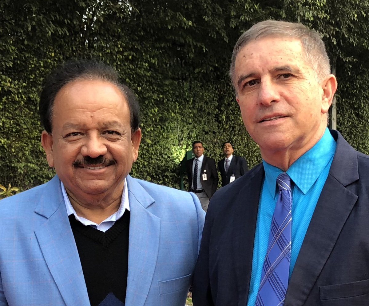 danielocarmon's tweet photo. Lovely meeting, as always, with Honorable #DST @IndiaDST Minister @drharshvardhan -celebrating the outcomes of @IsraeliPM @netanyahu visit #NetanyahuInIndia and thinking about the way forward in our #Science&Technology bilateral relations @Froim https://t.co/mLQlv0nq0C