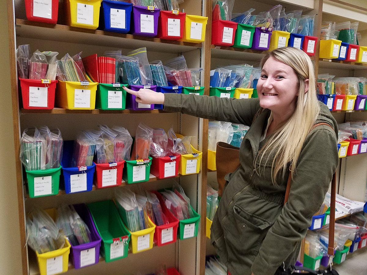 tcguth's tweet photo. Kate Anderson, Guided Reading Workshop presenter, marvels at Rodgers Forge Elementary School's "Leveled Reading Room"! #awesomeness #laborof❤ @missyfanshaw
@BCPS_ELA https://t.co/UN78k9P4KB
