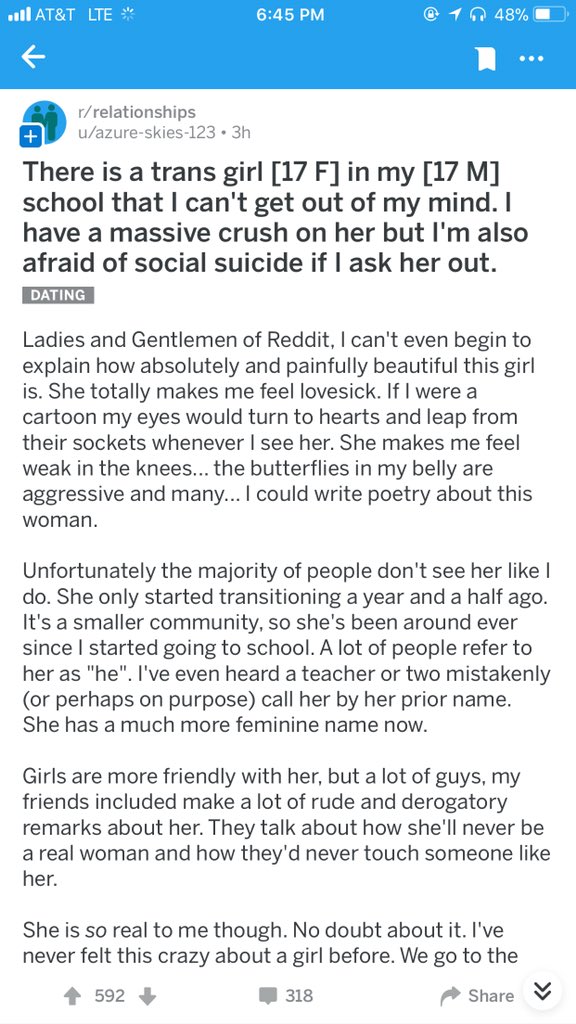 reddit dating a trans girl